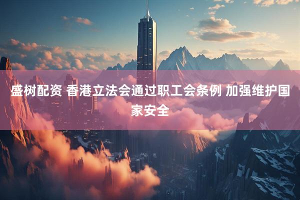 盛树配资 香港立法会通过职工会条例 加强维护国家安全