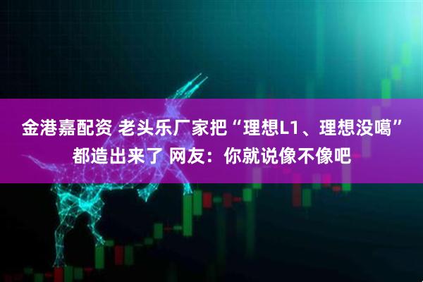 金港嘉配资 老头乐厂家把“理想L1、理想没噶”都造出来了 网友：你就说像不像吧