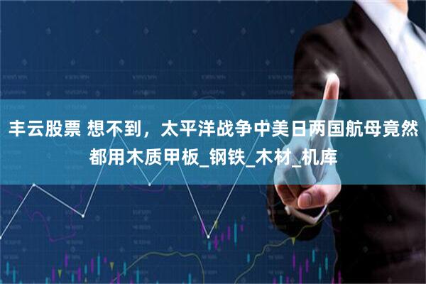 丰云股票 想不到，太平洋战争中美日两国航母竟然都用木质甲板_钢铁_木材_机库